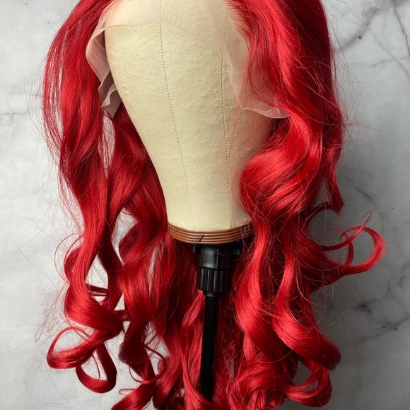 Red Curly Lace Wig - Picture 12 of 12